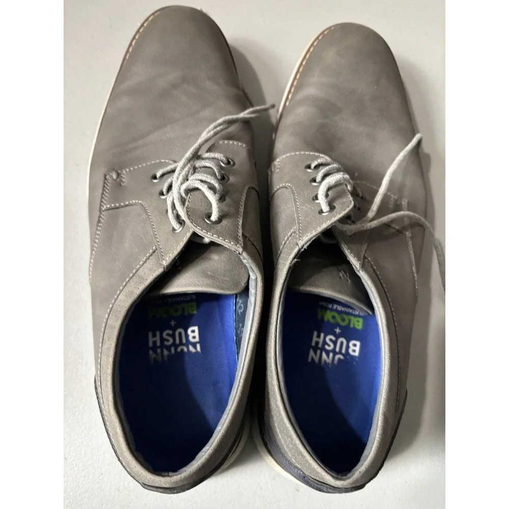 Nunn Bush Men's Chase Plain Toe Oxford 10.5 M Gray Blue